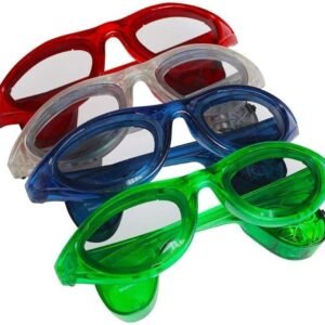 12 Pack - Light Up Sunglasses - LED Novelty Glasses for Adults & Kids Party Favors - Assorted Colors