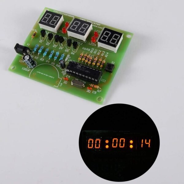 DDIY Digital Clock Soldering Project Electronic Project Kit DIY Parts Beginners Learning Assemble Multipurpose
