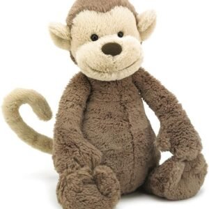 Jellycat Bashful Monkey Stuffed Animal, Medium, 12 inches