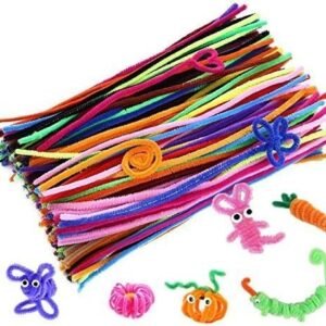 Caydo 200 Pcs Random Colors Pipe Cleaners Chenille Stem 6 mm x 12 Inch for DIY Art Creative Crafts Decorations