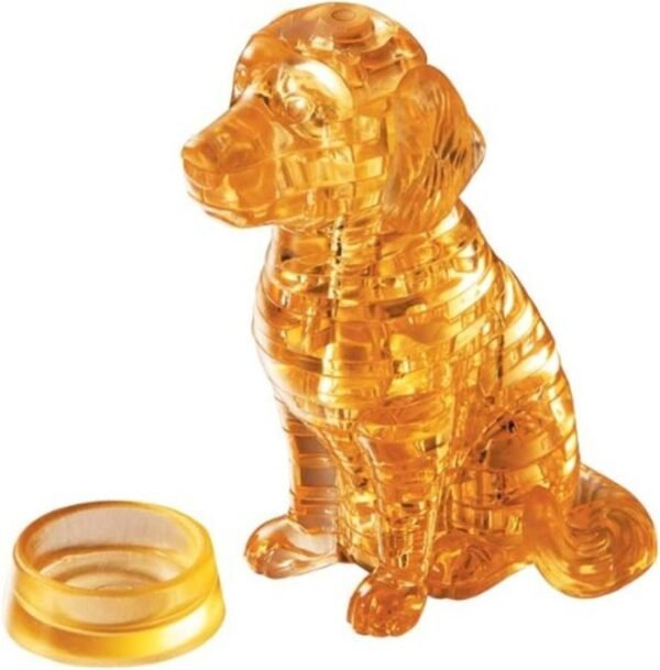 3D Crystal Puzzle Dog DIY Crystal Blocks Puzzle Toy Children Creative Gift Fun Toy for puzzlers Age 3 and Up