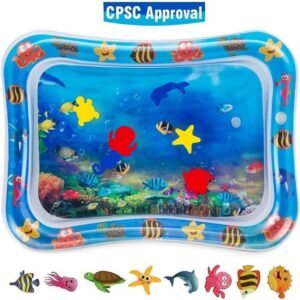 vicrays Inflatable Tummy Time Water Mat , Premium Baby Water Mat for Infants & Toddlers Early Development Activities,Infant Toy Baby Play mat for Baby's Stimulation ..Growth