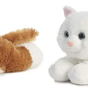 Aurora Bundle of 2 Plush 8.5' Cats - Sugar Too & Sunshine Tabby, Multicolor