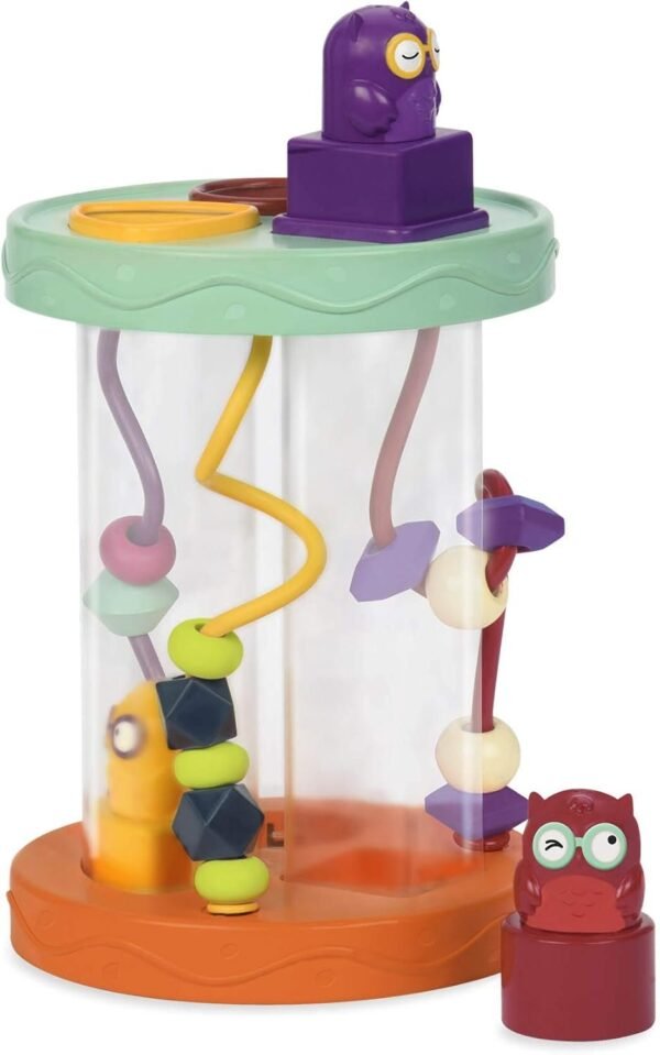 B. Toys ? Shape Sorter ? Hooty-Hoo ? 3 Owls ? 3 Colorful Shapes ? Bead Maze & Wacky Sounds ? Fun Game ? Educational Toy for Toddlers & Babies