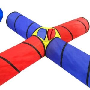 POCO DIVO 4-Way Tunnel Pop-up Fun Junction Set 8 Feet Toy Tent Kids Play Tube