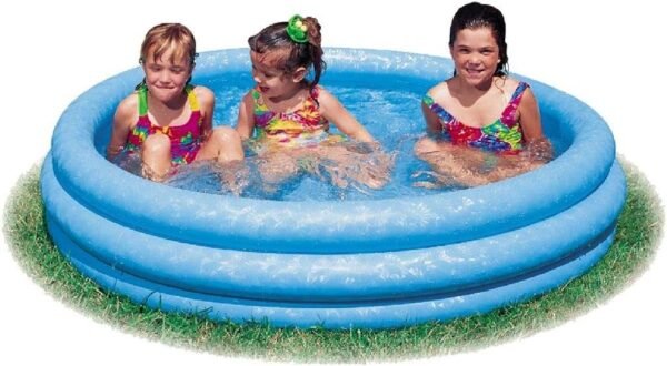 INTEX Crystal Blue Kids Outdoor Inflatable 58' Swimming Pool | 58426EP