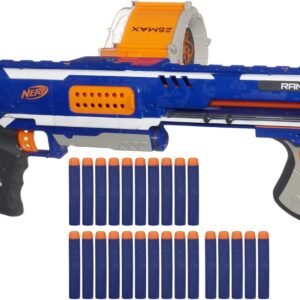 Nerf Rampage N-Strike Elite Toy Blaster with 25 Dart Drum Slam Fire & 25 Official Elite Foam Darts for Kids, Teens, & Adults (Amazon Exclusive)