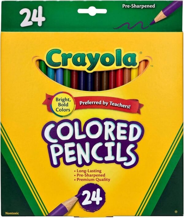 Crayola Colored Pencils, Coloring Supplies, 24 Count