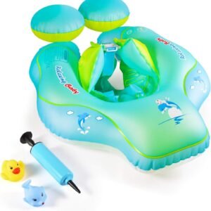 Baby Swimming Float Ring-nflatable Neck Pool Floats with Safe Bottom Support Children Waist Swim Water Toys Accessories for Toddler Age of 3-36 Months, Large 2020 Upgrade