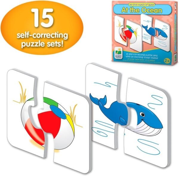 The Learning Journey: My First Match It - At the Ocean - 15 Self-Correcting Matching Puzzles