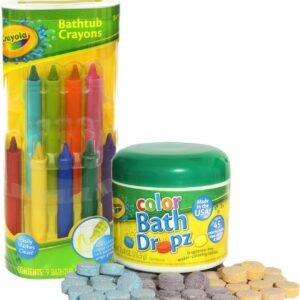 Crayola Bathtub Crayons with Crayola Color Bath Drops 60 tablets