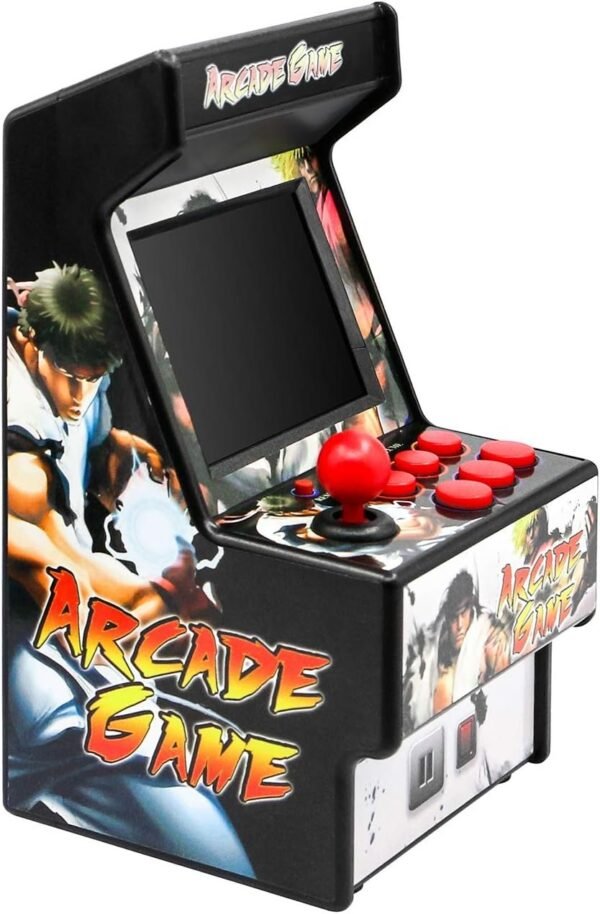 Easegmer Kids Mini Arcade Game Console, Mini Retro Handheld FC Games Consoles, 156 Classic Arcade Games, 2.8 Inches Electronic Games Consoles, Best Presents for Children and Seniors- Black