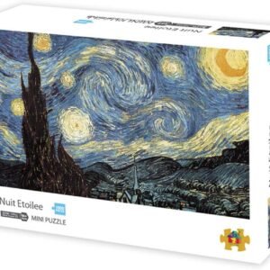 1000 Piece Puzzles for Adults| VteePck Puzzles for Kids | The Starry Night Entertainment Toys for Adult Birthday Gift Home Decor 16x12 inch Mini Puzzle Nuit Etoilee