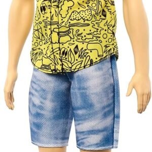 Barbie Ken Fashionistas Doll with Red Hair and Graphic Yellow Shirt