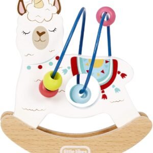 Little Tikes Wooden Critters Llama-Corn Busy Beads Maze Developmental Toy
