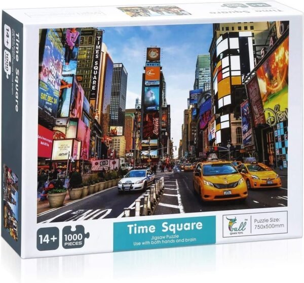 TASSE Times Square 1000 Piece Jigsaw Puzzle Children Adult - Times Square - Game Toy Gift Large Jigsaw Puzzle Artwork for Adults and Teens