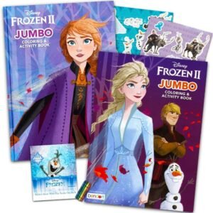 Disney Frozen 2 Coloring Book Set With Over 100 Stickers (Bundle Includes 2 Frozen Coloring Books)