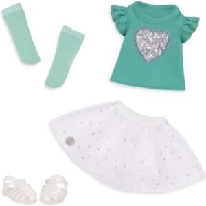 Glitter Girls by Battat - Sparkling with Style Glittery Top & Skirt Regular Outfit - 14' Doll Clothes & Accessories Toys
