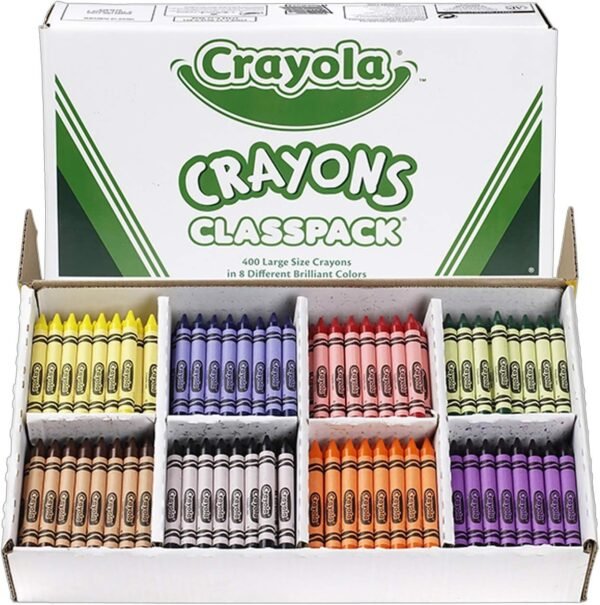 Crayola Crayon Classpack, 8 Classic Colors, 400 Count