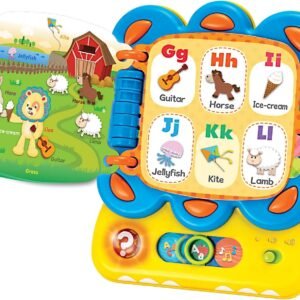 KiddoLab Learning Toys for Toddlers, Chapa The Lion, My First Tablet Interactive Touch and Learn Activity Sound Book. Alphabet and Word Learning Toy for Infants.Educational Toys for 1 Year Old