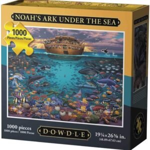 Dowdle Folk Art Puzzles - Noah's Ark Under The Sea Puzzle, 1000 Pieces