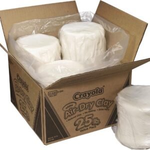 Crayola Air Dry Clay, White, No Bake Modeling Clay for Kids, 25lb