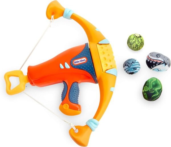 Little Tikes Mighty Blasters Mighty Bow Toy Blaster with 4 Soft Power Pods, Multicolor, Model: