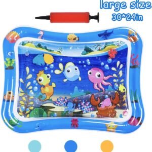 HABOM Upgrade Tummy Time Baby Water Mat Infant Slapped Toys Inflatable Play mat for 3 6 9 Months Toddlers Newborn