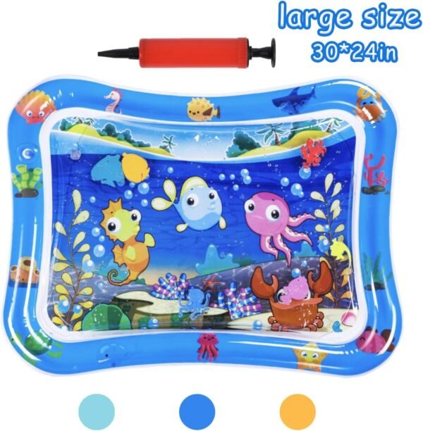 HABOM Upgrade Tummy Time Baby Water Mat Infant Slapped Toys Inflatable Play mat for 3 6 9 Months Toddlers Newborn