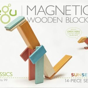 14 Piece Tegu Magnetic Wooden Block Set, Sunset