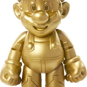 World of Nintendo 91447 4' Gold Mario Action Figure