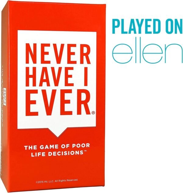 Never Have I Ever a Fun Adult Party Card Game Ages 17+