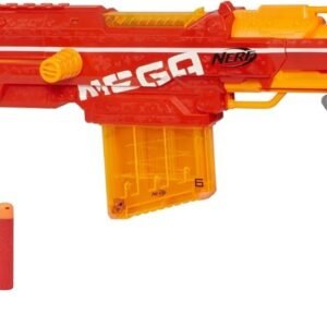 Nerf Centurion Mega Toy Blaster with Folding Bipod, 6-Dart Clip, 6 Official Mega Darts, & Bolt Action for Kids, Teens, & Adults, Gray, Regular (Amazon Exclusive)
