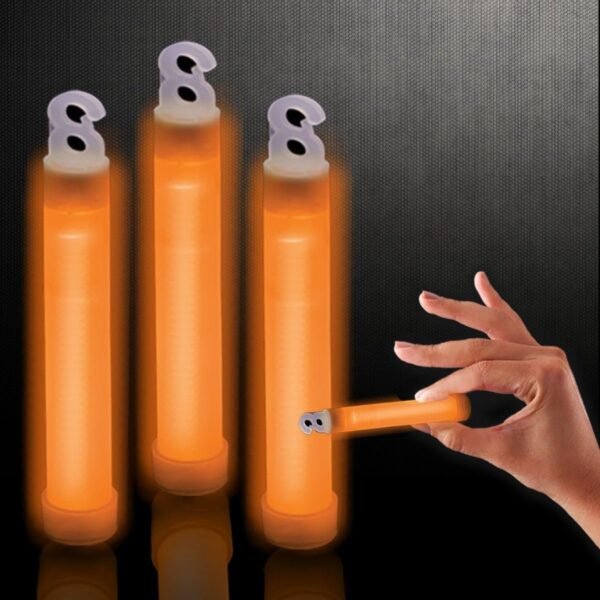 Windy City Novelties 50 Pack - 4' Premium Glow Stick - Select Your Color! (Orange)