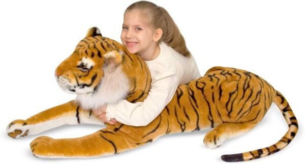Melissa & Doug Giant Tiger - Lifelike Stuffed Animal (over 5 feet long)