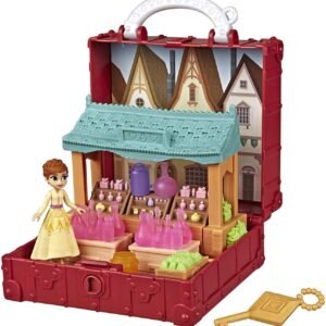 Disney Frozen Pop Adventures Village Set Pop-Up Playset with Handle, Including Anna Small Doll Inspired by The Frozen 2 Movie - Toy for Kids Ages 3 & Up