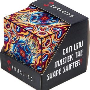 SHASHIBO - The Shape Shifting Box (36 Rare Earth Magnets) STEM/STEAM Fidget Geometric 3D Magnetic Transforming Magnetic Box Magic Cube - Spaced Out