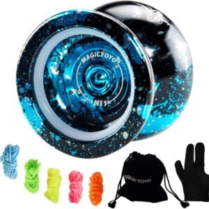 MAGICYOYO Unresponsive Yoyo N11 Plus, Professional Yoyo Alloy Aluminum Yoyo with Bag, Glove, 5 Yoyo Strings