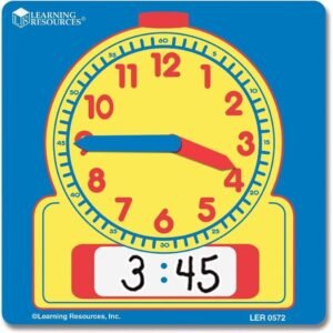 Learning Resources Write and Wipe Student Clocks, Set of 10