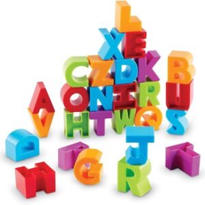Learning Resources Letter Blocks, Fine Motor Toy, ABCs, Letter Recognition, 36 Pieces, Ages 18 mos+