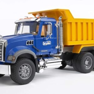 Bruder 02815 MACK Granite Dump Truck for Construction and Farm Pretend Play