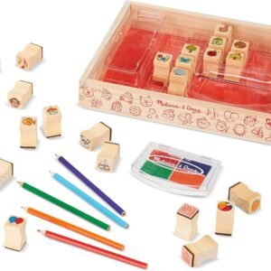 Melissa & Doug Wooden Favorite Things Stamp Set