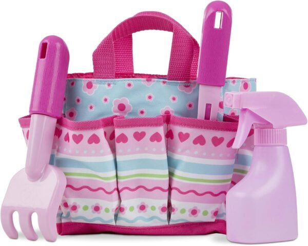 Melissa & Doug Sunny Patch Pretty Petals Gardening Tote Set With Tools