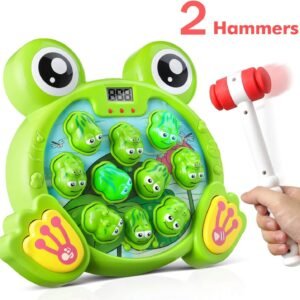 Bu-buildup BBU.05.001 Whack a Frog Activity Game, Early Development Toy with Light and Sound, Baby Interactive Fun Toy, Gift for Kids Age 3, 4, 5, 6, 7