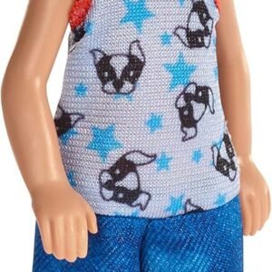 Barbie Club Chelsea Doll, 6-inch Blonde Boy Doll in Puppy-Themed Look