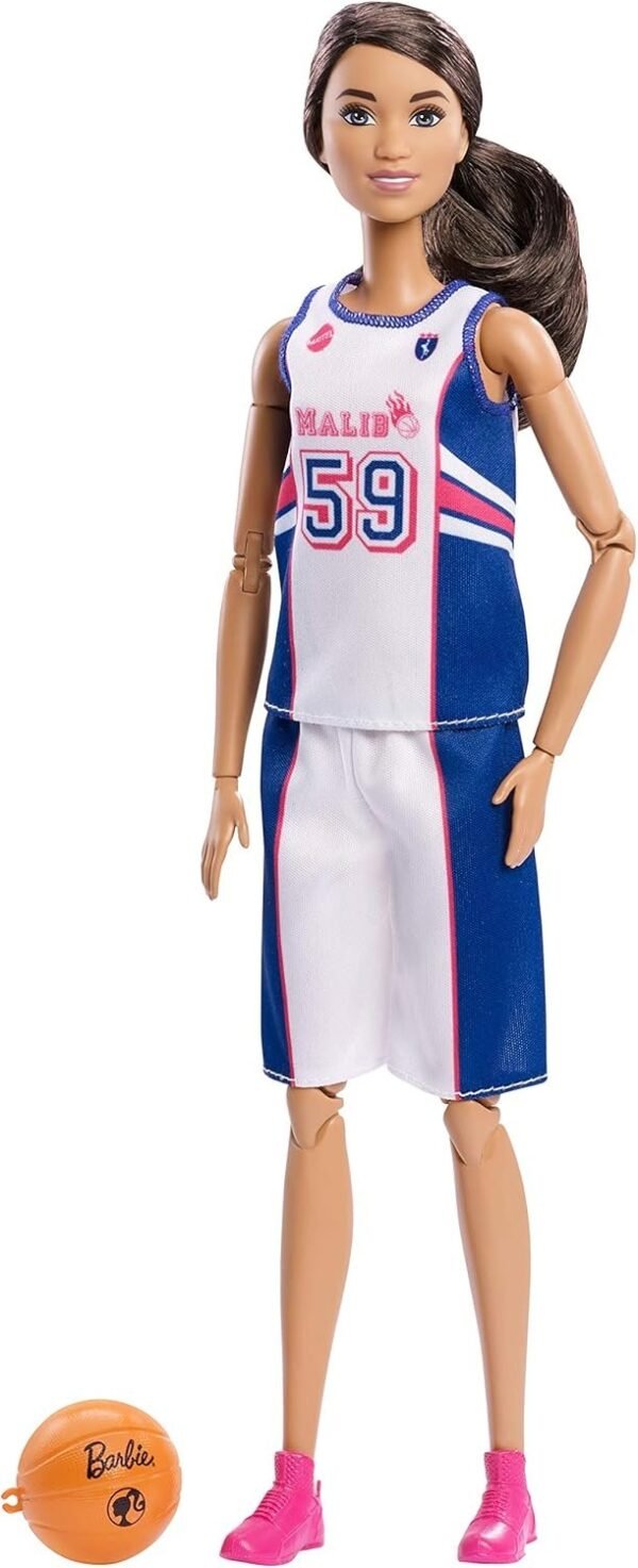 Barbie Made to Move Basketball Player,  Brunette with Basketball