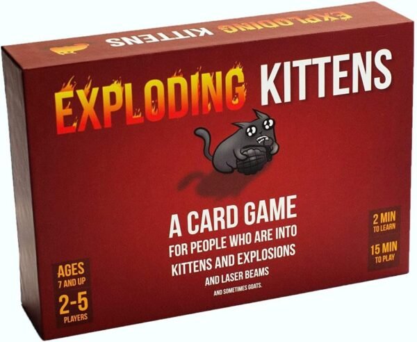 Exploding Kittens Card Game - Family-Friendly Party Games - Card Games For Adults, Teens & Kids