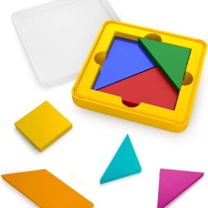 Osmo - Genius Tangram - Ages 6-10 - Use Shapes/Colors to Solve for Visual Puzzles (500+) - For iPad or Fire Tablet (Osmo Base Required - Amazon Exclusive)