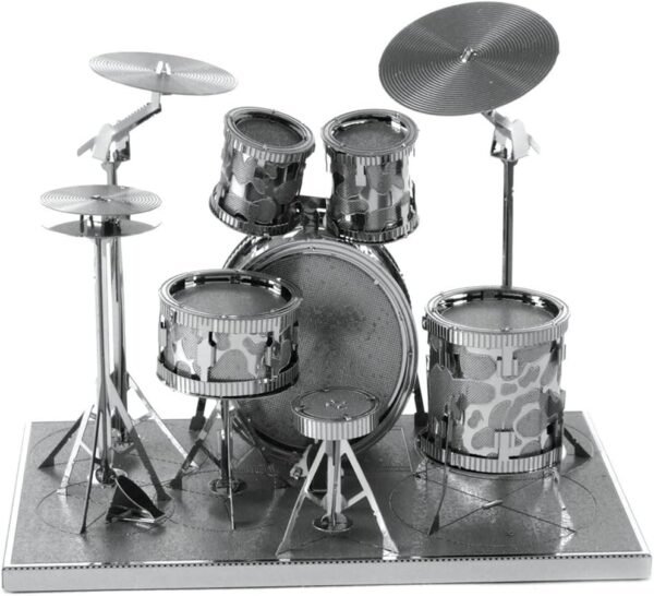 fascinations Metal Earth Drum Set 3D Metal Model Kit