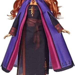 Disney Frozen Anna Fashion Doll with Long Red Hair & Outfit Inspired by Frozen 2 - Toy for Kids 3 Years Old & Up, Brown/A